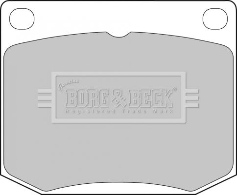 BORG & BECK Комплект тормозных колодок, дисковый тормоз BBP1072